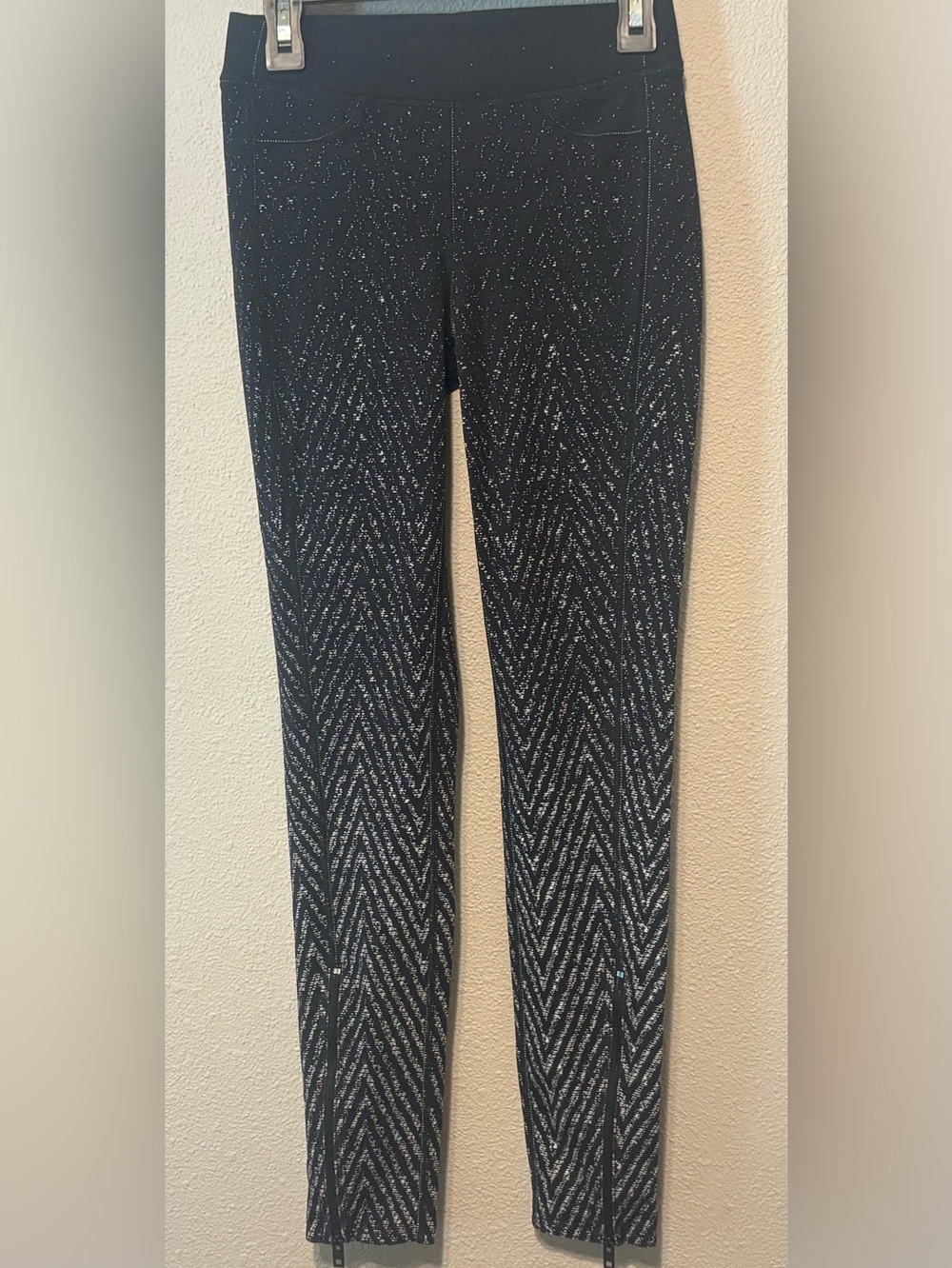 rag & bone Black and Grey Leggings
